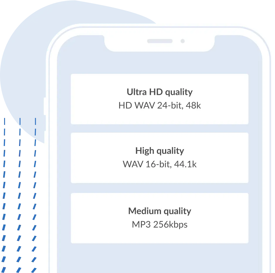 Audio file features
